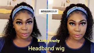 Amazon Headband Wig Review Ft Elee'S Hair. Kinky Curly Brazilian Hair.