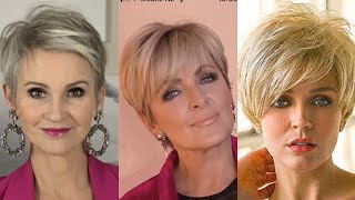 Beautiful ❤️Short Hairstyles For Women Over 50-60