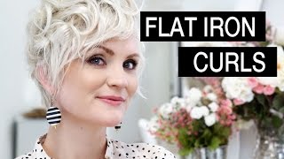 How To Style Short Hair - Flat Iron Curls