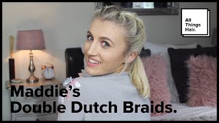 Double Dutch Braids For Short Hair Tutorial With The Maddie Bruce | Ad For All Things Hair