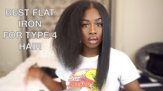 I Found The Best Flat Iron For Type 4 Hair!! Silk Press On My Natural Hair