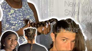 Doing Husbands Long Hair || New Stlye || Zandriadavey !!!