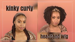 $23 Kinky Curly Headband Wig | Amazon