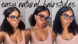 Easy & Simple Natural Hairstyles On Kinky Curly Hd Lace Frontal Wig Ft. Alipearl Hair (Claw Clips)