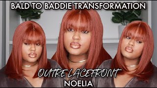 New! Outre Synthetic Hair Hd Lace Front Wig - Noelia | Courtney Jinean Bangs Ft. Divatress
