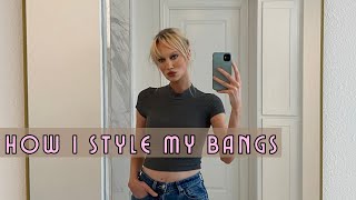 How I Style My Bangs + Claw Clip Tutorial