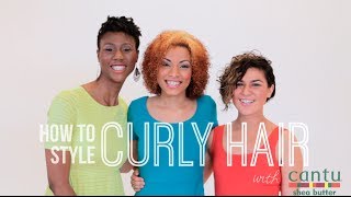 How To Style Curly Hair W/ Cantu Shea Butter