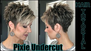 Undercut Pixie Timed Hair Tutorial