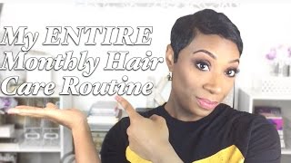 My Hair Care Routine 2016 | Short Relaxed Hair