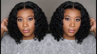 $83 Curly Lace Front Bob Wig I No Glue Needed | Up To 45% Off Black Friday Sale I Wowebony
