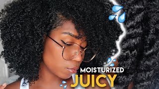 Moisturizing Natural Hair Detailed - My Simple Routine | Type 4 Natural Hair