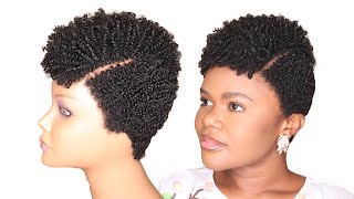 Diy Natural Pixie Curl Wig Tutorial - Natural Crochet Hairstyle