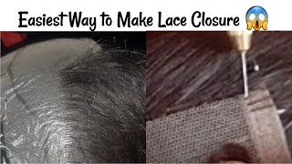 How To Make Frontal Wig / Ventilating A Frontal Lace Closure