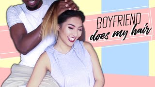Boyfriend Does My Hair |  Heatless Hairstyles