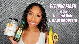Diy Hair Mask For Dry Natural Hair And Hair Growth! | Biancareneetoday