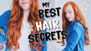 My Hair Care Routine  | Coloring + Styling Long Red Hair! ⭐️