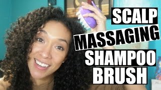 Scalp Massaging Shampoo Brush | Review For Curly Hair