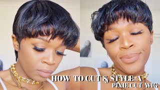 Affordable (Must Have) Pixie Cut Wig| Step By Step Install //  Human Hair Wigs Under R1000 / $62