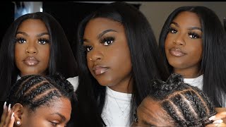 Step By Step | How To Do A Traditional Sew In On Yourself With Leave Out *Detailed*  Arabella Hair