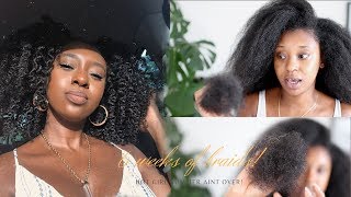 How I Revive My Natural Hair After Protective Styling| Post Braid Care
