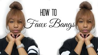 How To | Faux Bangs For Short Hair (No Extensions)!