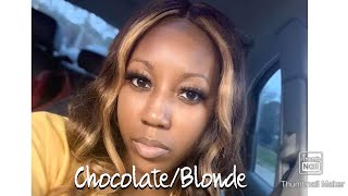 Lifting 1B Lace Closure Wig To Blonde