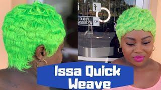 Short Quick Weave | Pin Curls