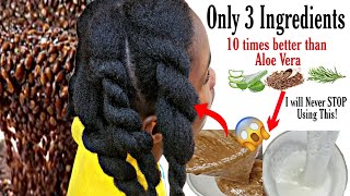 Hair Growth Treatment! How I Grew My Hair Extremely Fast Using Flaxseed & Aloe Vera