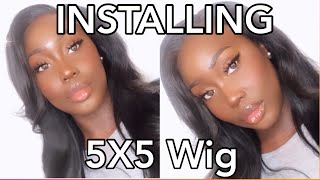 How To: Install A Closure Wig (5X5 Lace Closure) Ft Alipearl Hair