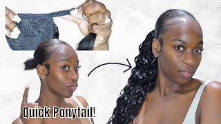 Quick & Cute Ponytail!On Short Hair! | Ft. Unice Hair