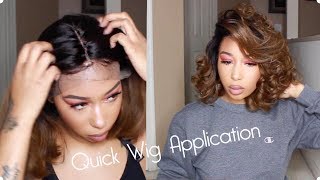 Affordable & Natural Ombre Brown Yaki Bob Lace Wig Ft Omgqueen Hair