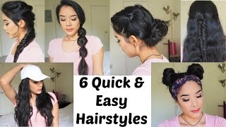 6 Quick & Easy Heatless Hairstyles!