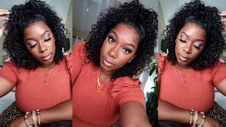 Best Affordable + Glueless‼️ Curly Everyday Bob Wig 4 Beginners | Eayon Hair