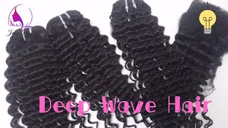 Deep Wave Hair Bundles Sewin, Deepwave Frontal Closure, Joice Hair