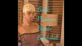 Pixie Cut Platinum Blonde Bomb Wig