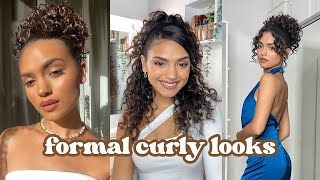 Curly Hairstyles For Formal Occasions! Tutorials