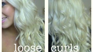 Loose Curls With Hair Extensions Using Ghd Straightener