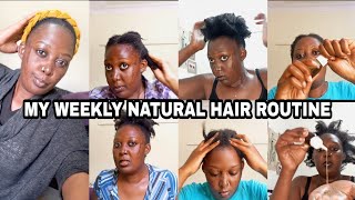 My Weekly Natural Hair Care Routine// 4C Natural Hair Regimen