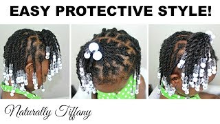 Easy Protective Style For Toddlers! | Type 4 Hair | Kids Natural Hair Care
