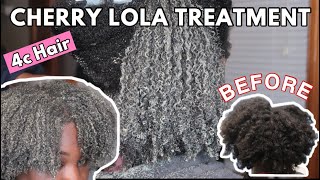 Protein Treatment For 4C Hair |Cherry Lola Treatment On 4C Hair | Westafrican Queen
