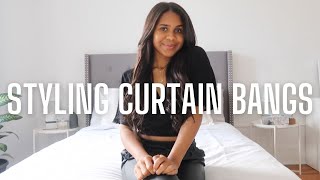 How I Style Curtain Bangs| Luxy Hair Extensions