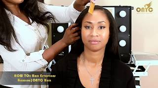 How To | Blend Straight Hair With Weave!  Wear Hair Extension With Natural Hair - Onyc Hair Tutorial