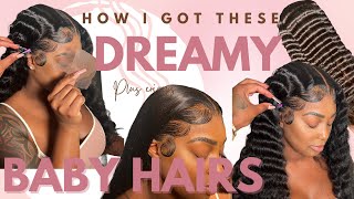 Learn How Perfectly Blend Baby Hairs + Melt A Medium Brown Lace !!!! (Beginner Friendly)