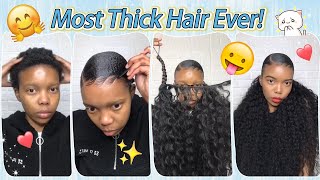 Effortless Extended Ponytail | Thickest Curly Hair Slayed Into 2 Pigtails | Details Tutorial