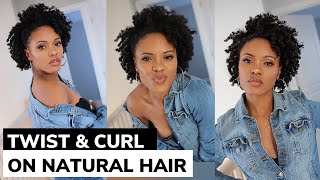 I Did A Twist & Curl On My 4C Natural Hair And...