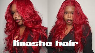 Red Hair Pre Colored Lace Frontal Wig Install Ft Tinashe Hair