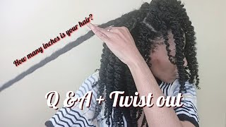 You Asked I Answered + Twist Out | Long 4C Hair Hair Care