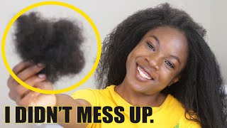 Taking Out 3 Month Old Braids| How Much Hair I Lose , Length Check + Tips: My Growth Routine