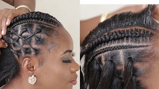 She Said Stitch Braid With Criss Cross Pattern / Cute Ponytail Hairstyle