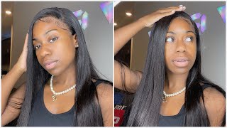 How To Make A 5X5 Lace Closure Wig Into A Side Part | #Unicehair